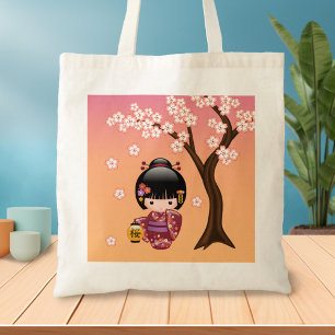 Sakura Kokeshi Doll - Niedliches japanisches Geish Tragetasche