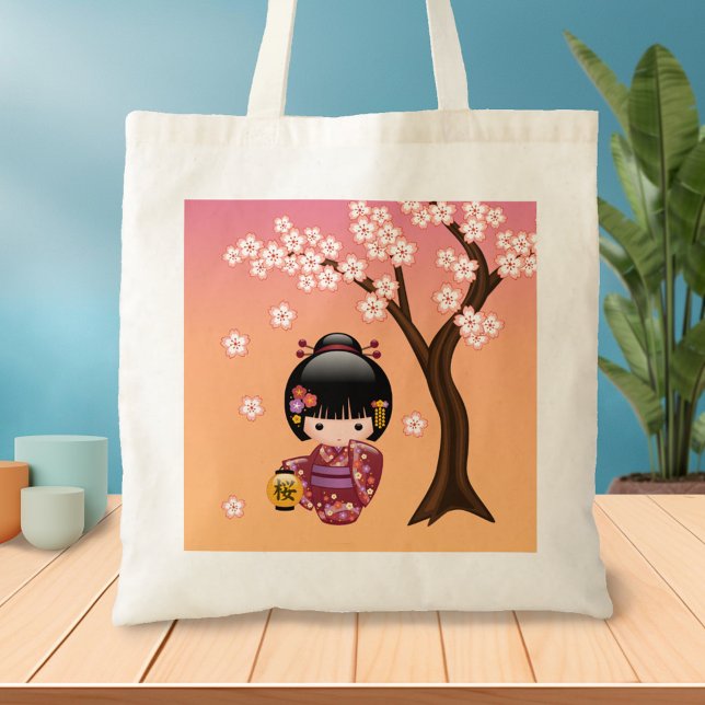 Sakura Kokeshi Doll - Niedliches japanisches Geish Tragetasche (Von Creator hochgeladen)
