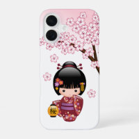 Sakura Kokeshi Puppe - Süße japanische Geisha-Dame