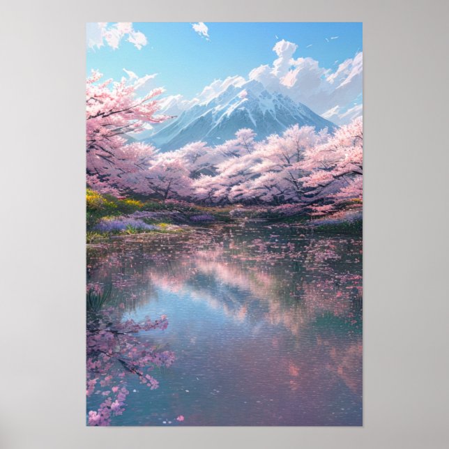 Sakura Lake Poster (Vorne)