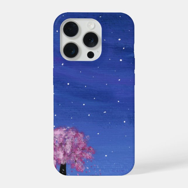 Sakura-Malerei-Handyhülle iPhone 15 Pro Hülle (Rückseite)