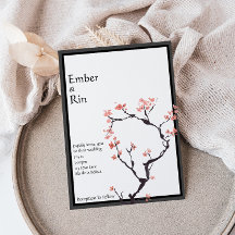 Sakura Mountain | Einladung zur Hochzeit an Lässig