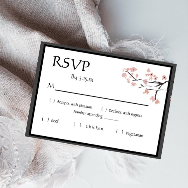 Sakura Mountain | Lässige UAWG v2 Grenze mit Datum RSVP Karte (Von Creator hochgeladen)