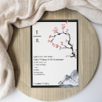 Sakura Mountain | Lässiges Monogramm Bd Wedding