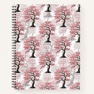 Sakura Pink Cherry Blossom Baumdesign Notizbuch