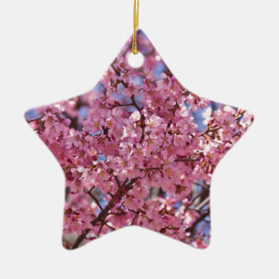 Sakura Pink Cherry Blossom Sky Keramik Ornament