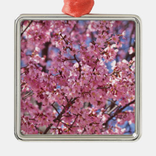 Sakura Pink Cherry Blossom Sky Ornament Aus Metall