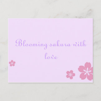Sakura poscard postkarte