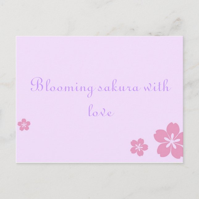Sakura poscard postkarte (Vorderseite)