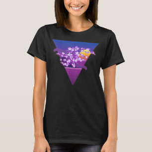 Sakura Sunset Synthwave Japanese Vaporwave Cherry T-Shirt
