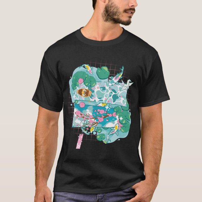 Sakura-Teich-Träume T-Shirt (Vorderseite)