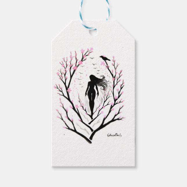 Sakura-Traum Geschenkanhänger (Vorderseite)