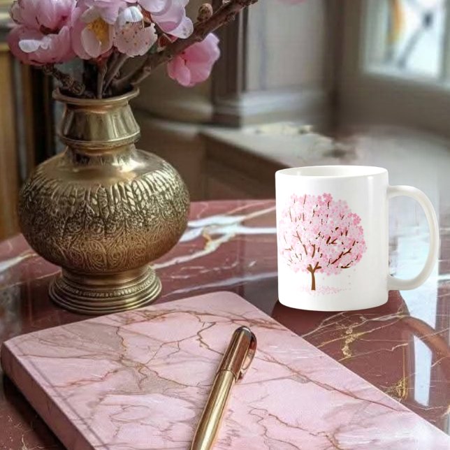 Sakura Tree in Full Bloom - Elegantes Frühjahrsdes Kaffeetasse (Von Creator hochgeladen)