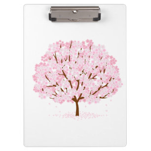 Sakura Tree in Full Bloom - Elegantes Frühjahrsdes Klemmbrett
