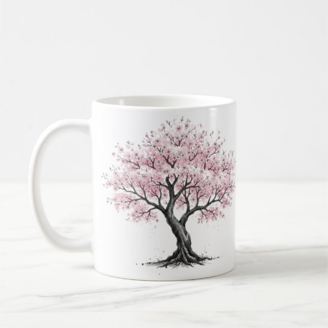 Sakura tree mug kaffeetasse (Links)