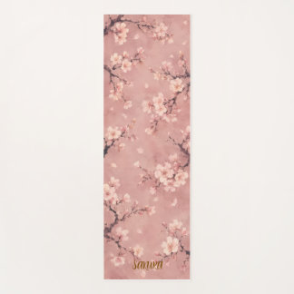 Sakura-Wasserfarben-Kirschblüten-Yoga-Matte Yogamatte