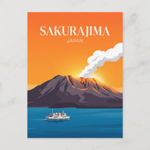 Sakurajima Japan Postkarte