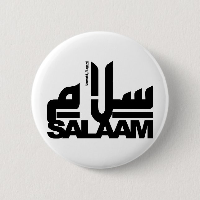 Salaam schwarz button (Vorderseite)