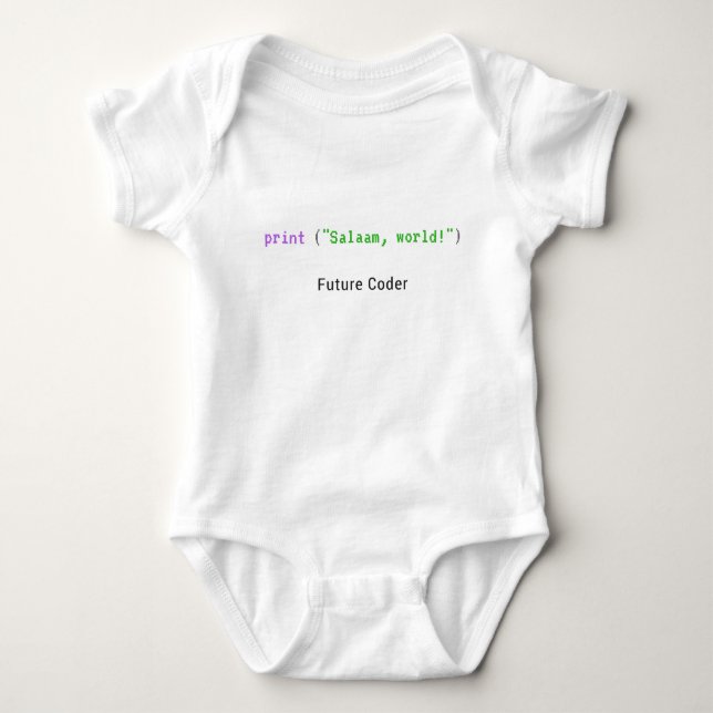 Salaam, Welt - Babybodysuit Baby Strampler (Vorderseite)