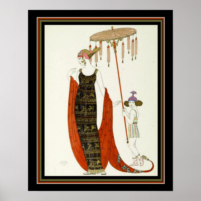 "Salabaccha" 1927 Barbier Art Déco Imprimer 16x20 (Devant)