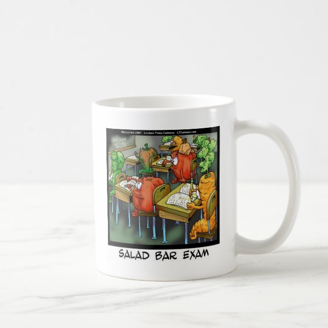 Salad Bar Exam Funny Kaffeetasse (Rechts)
