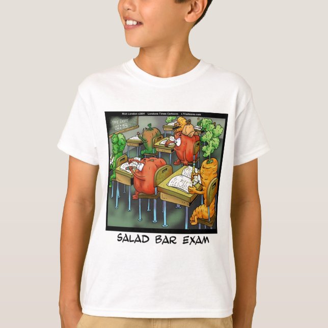 Salad Bar Exam Funny T-Shirt (Vorderseite)