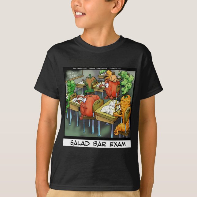 Salad Bar Exam Funny T-Shirt (Vorderseite)
