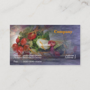 Salad Business Card Visitenkarte