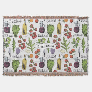 Salad Pattern individuelle Name werfen Decke