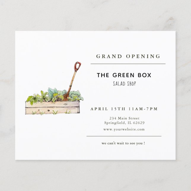 Salad Restaurant Grand Opening Flyer (Vorne)