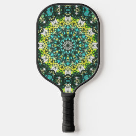 Salad Spinner – Green Yellow Mandala Pattern Pickleball Schläger