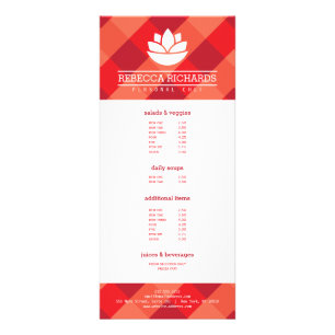 Salade saine Légumes Menu de restauration Rouge