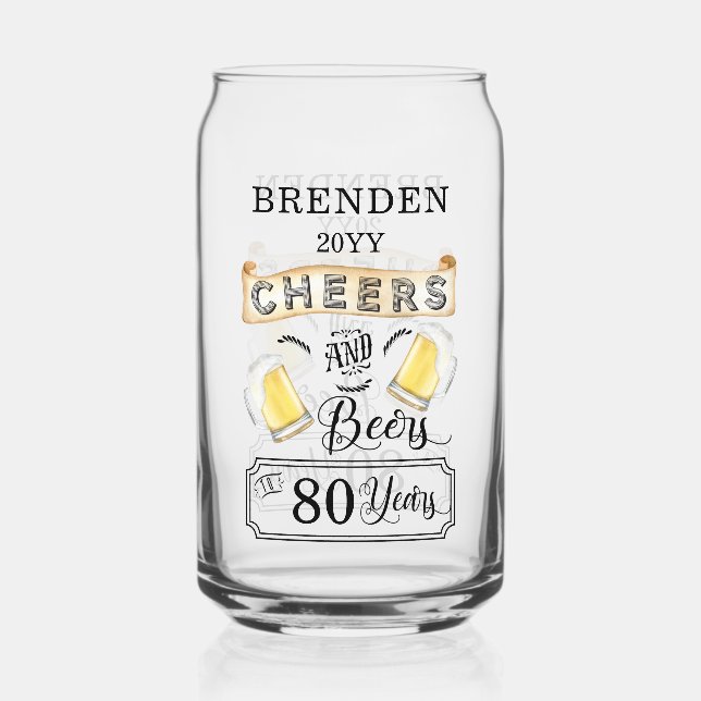 Salades et bières à 80 ans Anniversaire (Recto)