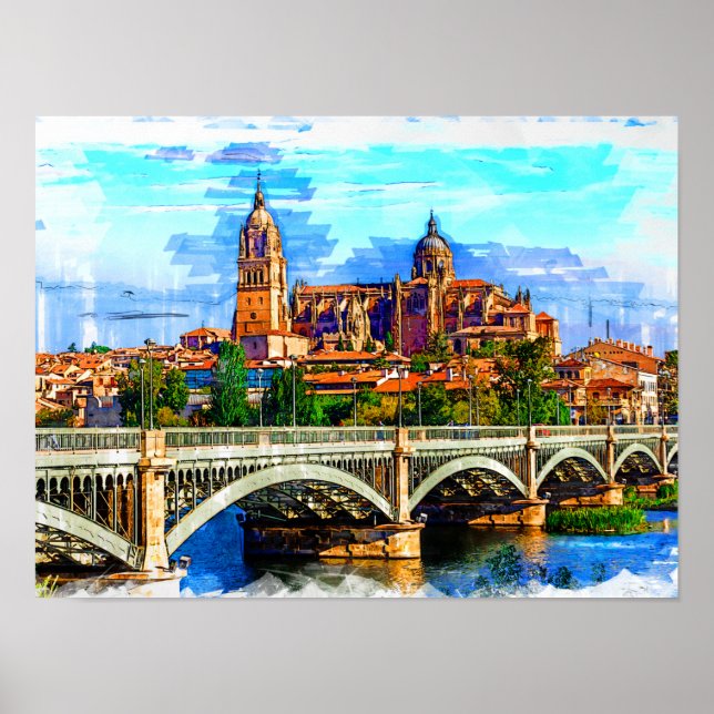 Salamanca / Castile and Leon, Spain. Poster (Vorne)