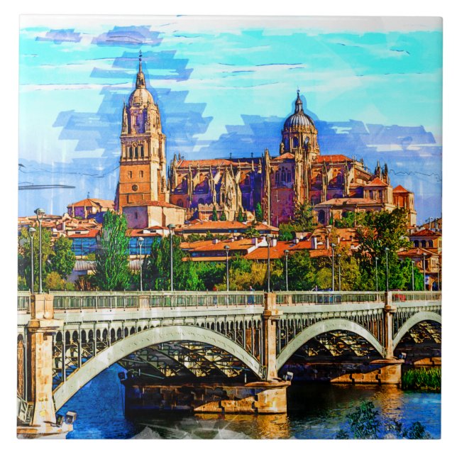 Salamanca / Kastilien und Leon, Spanien. Fliese (Vorderseite)
