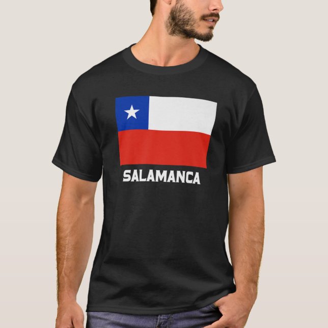Salamanca Republica Chile Flaggenemblem Escudo Ban T-Shirt (Vorderseite)