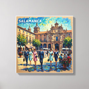 Salamanca Spanien Plaza Mayor Spannleinwand Leinwanddruck
