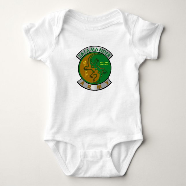 Salamander Army Baby Bodysuit Baby Strampler (Vorderseite)