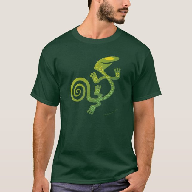 Salamander (Grün) T-Shirt (Vorderseite)