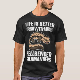 Salamander mit Hellbender Salamander T-Shirt