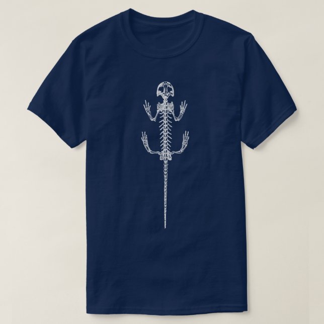 Salamander Skeleton T-Shirt (Design vorne)
