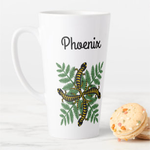 Salamander und Farnblätter Wald Benutzerdefinierte Milchtasse