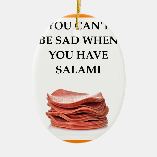 SALAMI KERAMIKORNAMENT (Vorne)