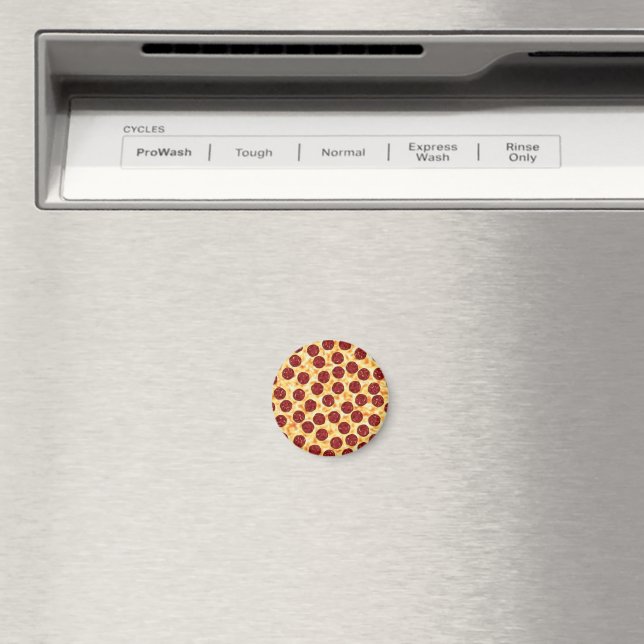 Salami-Pizza-Muster Magnet (In Situ (Geschirrspüler))
