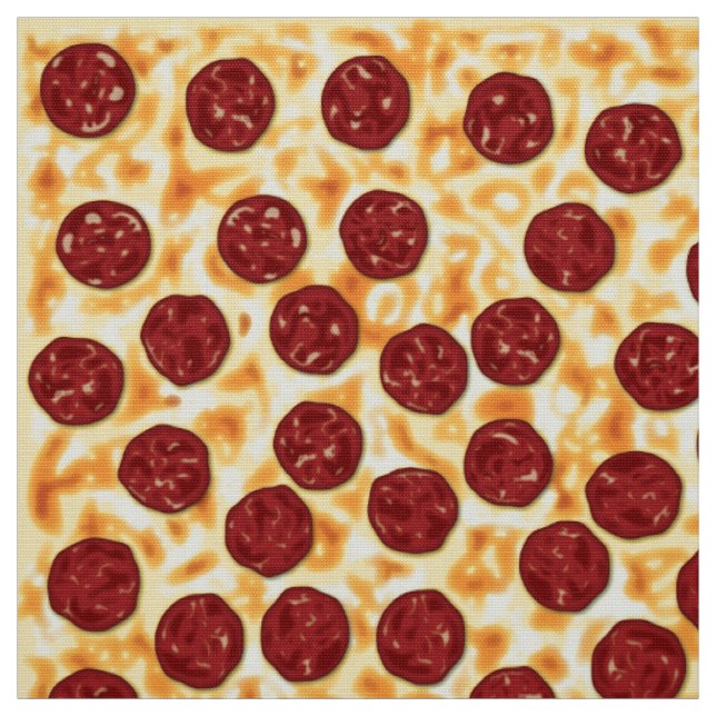 Salami-Pizza-Muster Stoff (Muster)