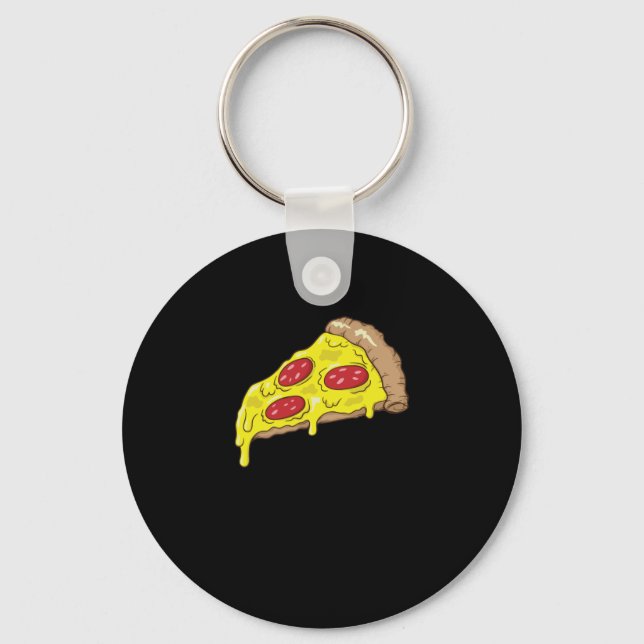 Salami Pizza Schlüsselanhänger (Vorderseite)