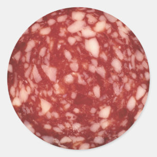 Salami Runder Aufkleber