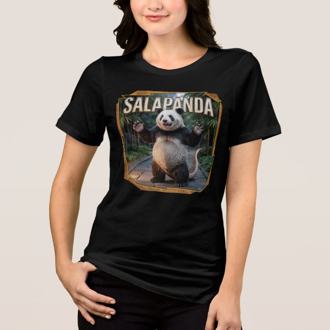 Salapanda Fotografischer Combo Kreatur Witzig Tri-Blend Shirt (Vorderseite)