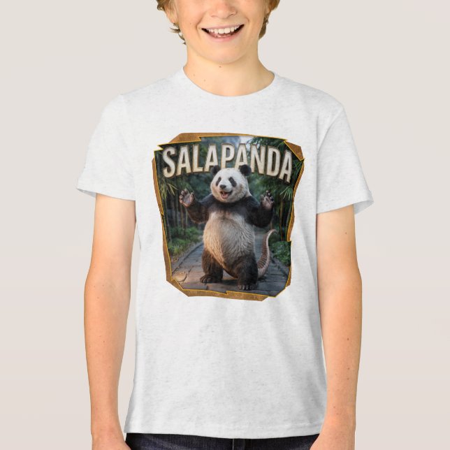 Salapanda Fotografischer Combo Kreatur Witzig Tri-Blend Shirt (Vorderseite)