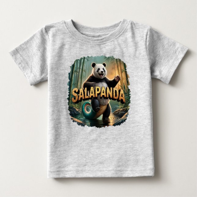 Salapanda Illustration Combo Kreatur Witzig Baby T-shirt (Vorderseite)
